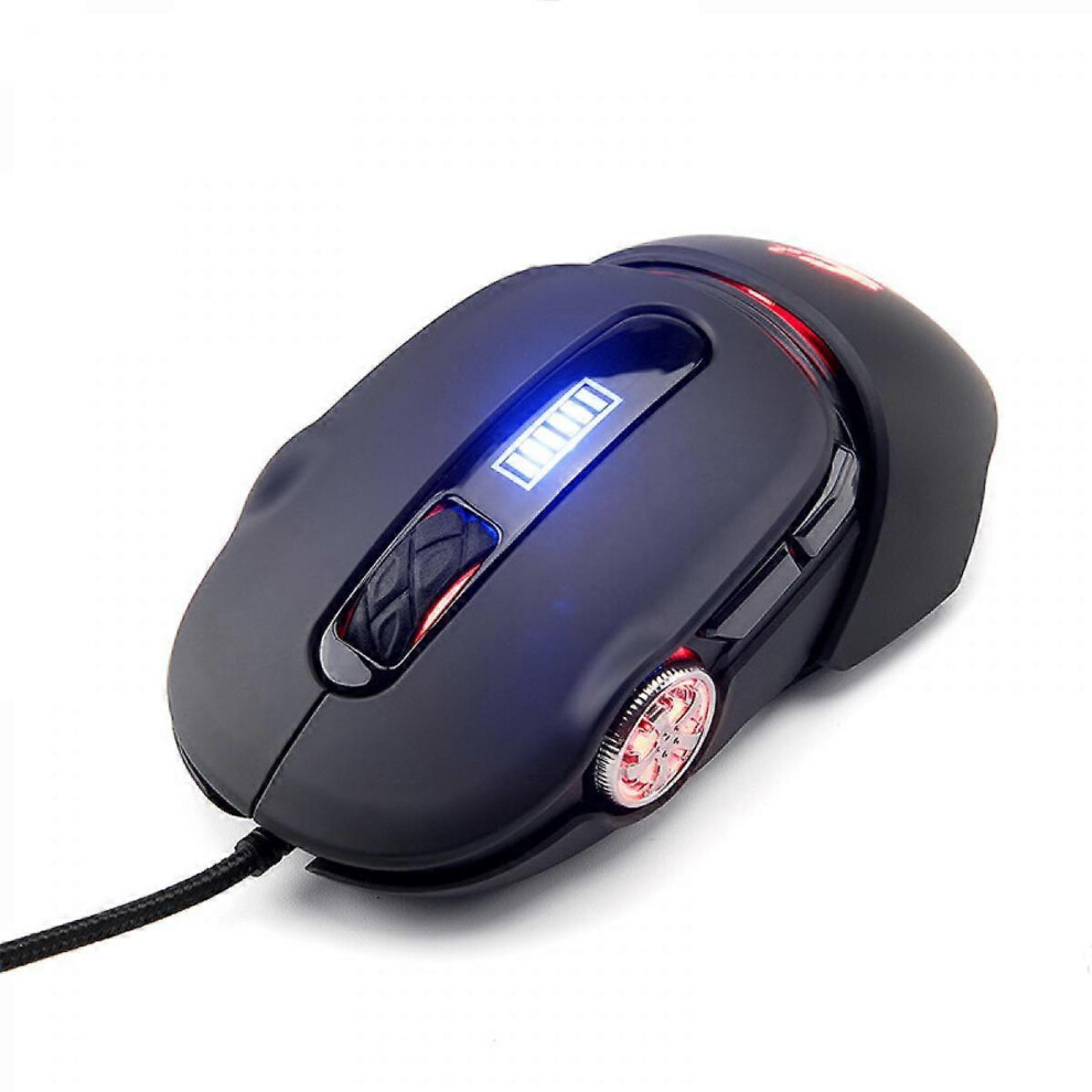 Kikidex (As Show, One Size) Usb Wired Mouse, 3200 Dpi 6 Button Silent Breathing Ergonomic Gaming Usb Computer Mouse Gaming Console Desktop Laptop Gaming Light