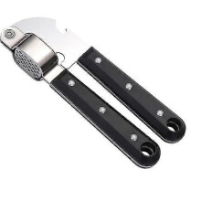 Professional Kitchen Garlic Press, Stainless Steel Garlic Press, Garlic Crusher, Easy to Use Garlic Mincer, No Peeling Required, Easy to Clean,