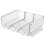 Clear Stackable Plastic Wine Rack for Home - Holds 3 Bottles 2