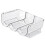 Clear Stackable Plastic Wine Rack for Home - Holds 3 Bottles 1