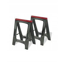 Tréteaux d'atelier - KADAX - 2 pièces - Rainure en V intégrée - Capacité 340 kg - Pliable et léger