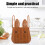 Large-Capacity Light Brown Plastic Woven Bunny Basket for Home Use 6