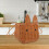 Large-Capacity Light Brown Plastic Woven Bunny Basket for Home Use 7