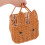 Large-Capacity Light Brown Plastic Woven Bunny Basket for Home Use 4