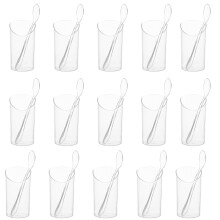 1 set mousse glazen transparant voor tiramisu en pudding