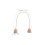 5Pièces Cerceaux Croquet Remplacement Coton Beige Base Bois 2