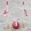 5Pièces Cerceaux Croquet Remplacement Coton Beige Base Bois 6