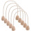 5Pièces Cerceaux Croquet Remplacement Coton Beige Base Bois 9