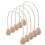 5Pièces Cerceaux Croquet Remplacement Coton Beige Base Bois 11
