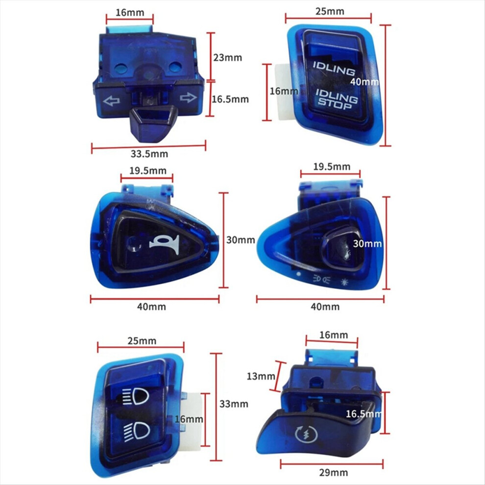 6Pcs For Gy6 50Cc 125Cc 150Cc Atv Moped Scooter He Light 4851770241416