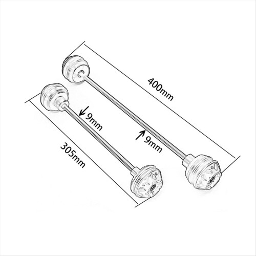 Modified Front Rear Wheel Rod Axle Kit Anti-Fall 2