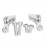 1 Inch Adjustable Rear Lowering Kit Aluminum for D 6