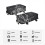 2PCS Aluminium Fall Tasche Sitz Hinten Schwanz Box 3