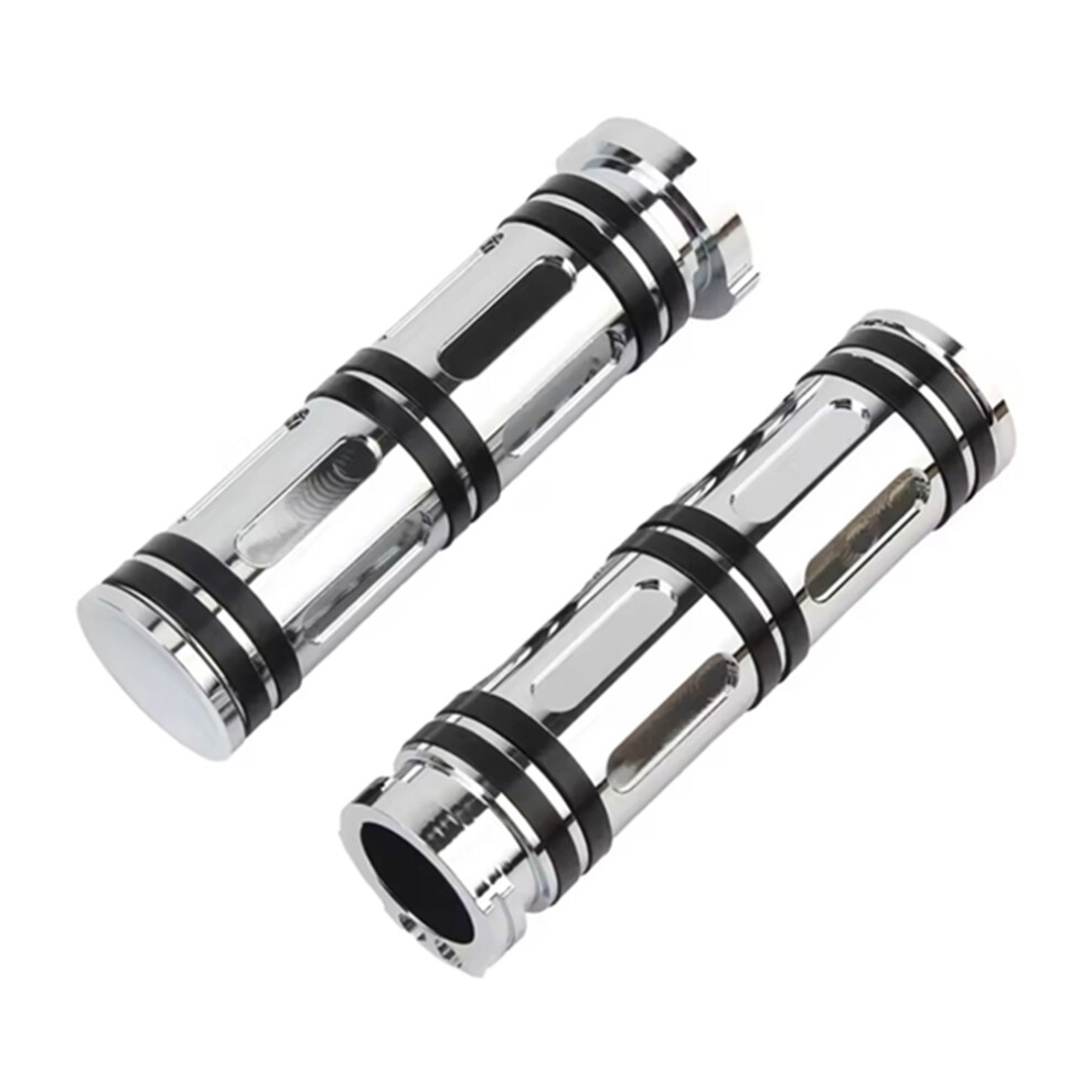 Grips Cnc Hand Universal Handlebar For Sportster Silver/Black 4851770274001