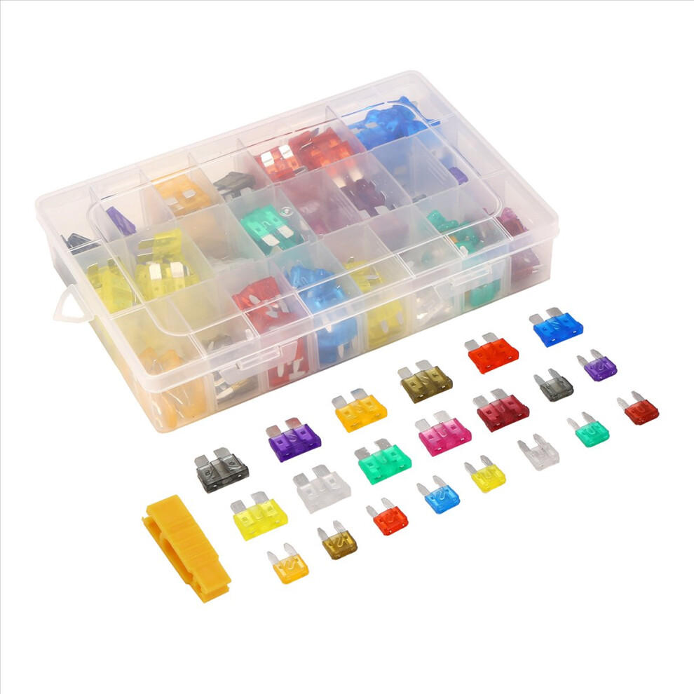 1Box/300Pcs Car Mini Fuse Kit 2A 3A 5A 7.5A 10A 15 4851431861380