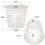 3 Inch Net Cup Hydroponic Tank, 50Pack Planting Ba 3