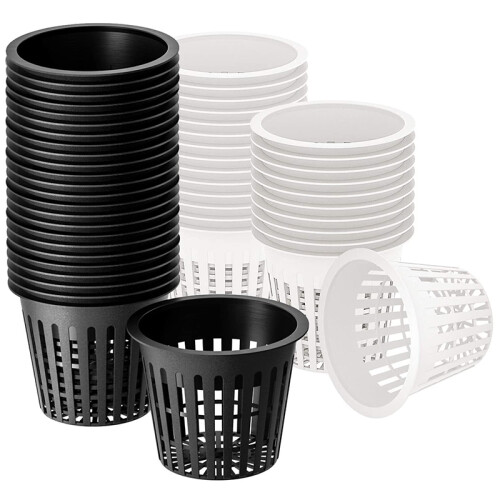 3 Inch Net Cup Hydroponic Tank, 50Pack Planting Ba 1