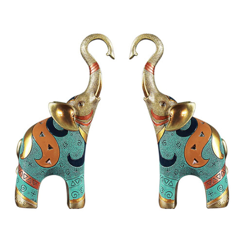 Good Luck Elephant Statue Decorations for Home Fig 1
