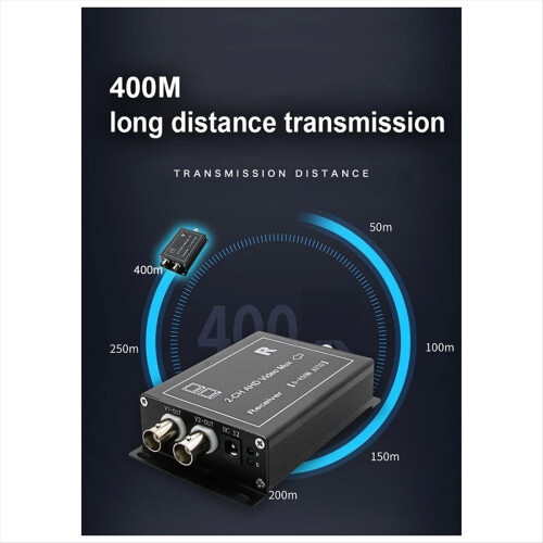 2CHs HD AHD Koaxial Multiplexer Expander 1 Line-Tr 2