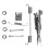 1Set Auto Bremse Schuh Clearance Adjuster Kit CN15-23 5