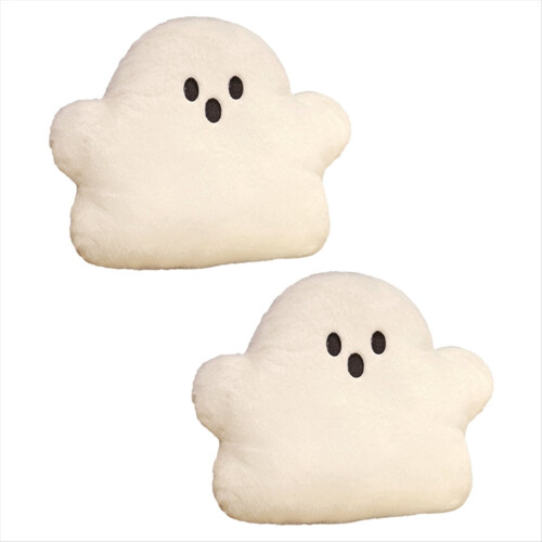 Plush Cute White Cloud Ghost Doll Halloween Cushio