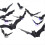 36 Pack Bats Halloween Decorations- Light Up Bat f 1