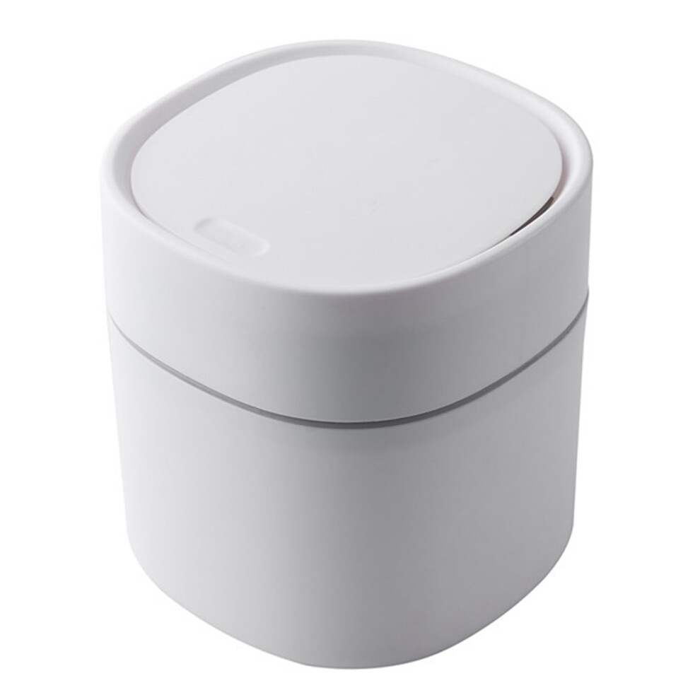 Mini Trash Can Desktop Waste Bin With -Open Lid Sm 4852660682333