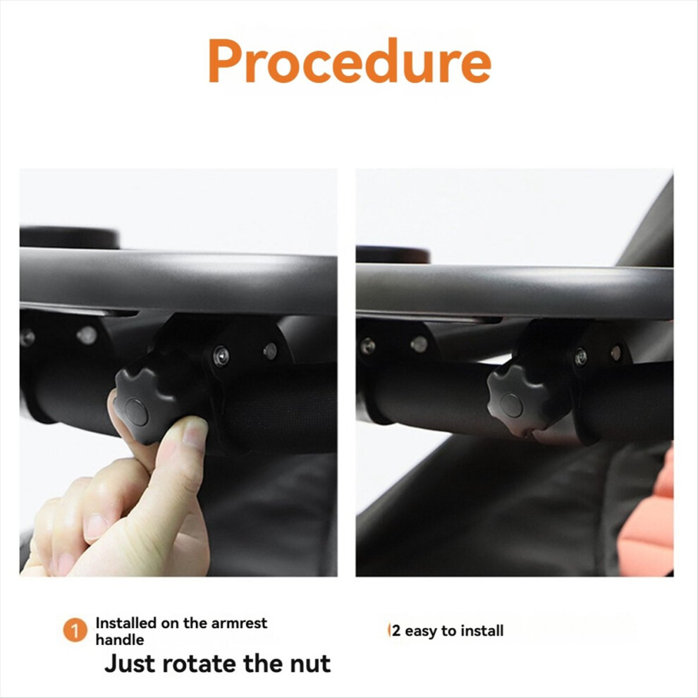 3 In 1 Stroller Cup Holder Antislip Universal Tray Semoic