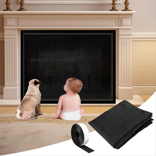 Kamin-Bildschirm-Mesh-Abdeckung, PVC-Pet-Proof mit Hoo 2