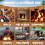40Pcs Fire - Natural for Fireplace, Pellet Stove & 8