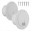 2-Pack, White RV Hatch Covers Round Electric Cable 1