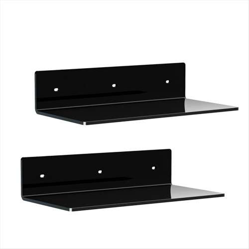 Acrylic Floating Shelf Small Storage Rack Wall-Mou