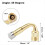 4 Pcs 45-Degree Tire Valve Stem Extension Adapters 6
