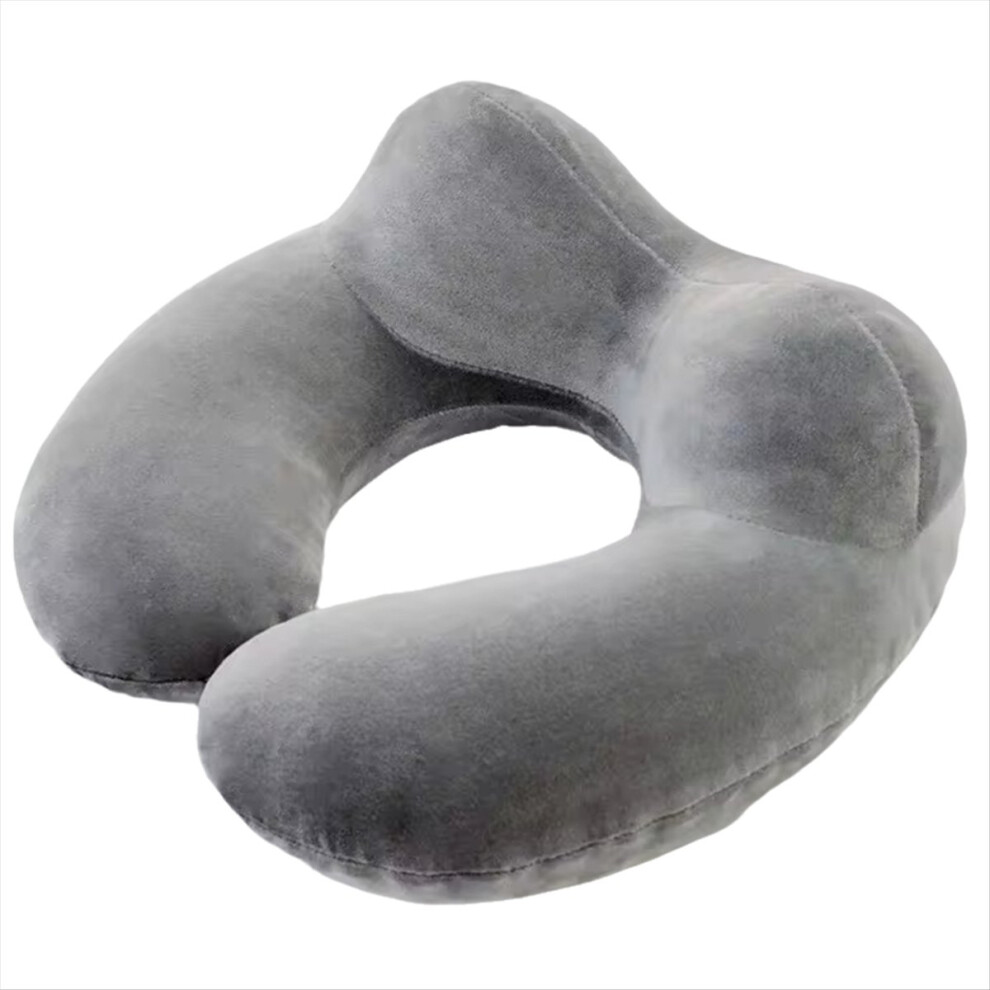 U-Shaped Travel Pillow Inflatable Neck Protect Cer 4852660610916