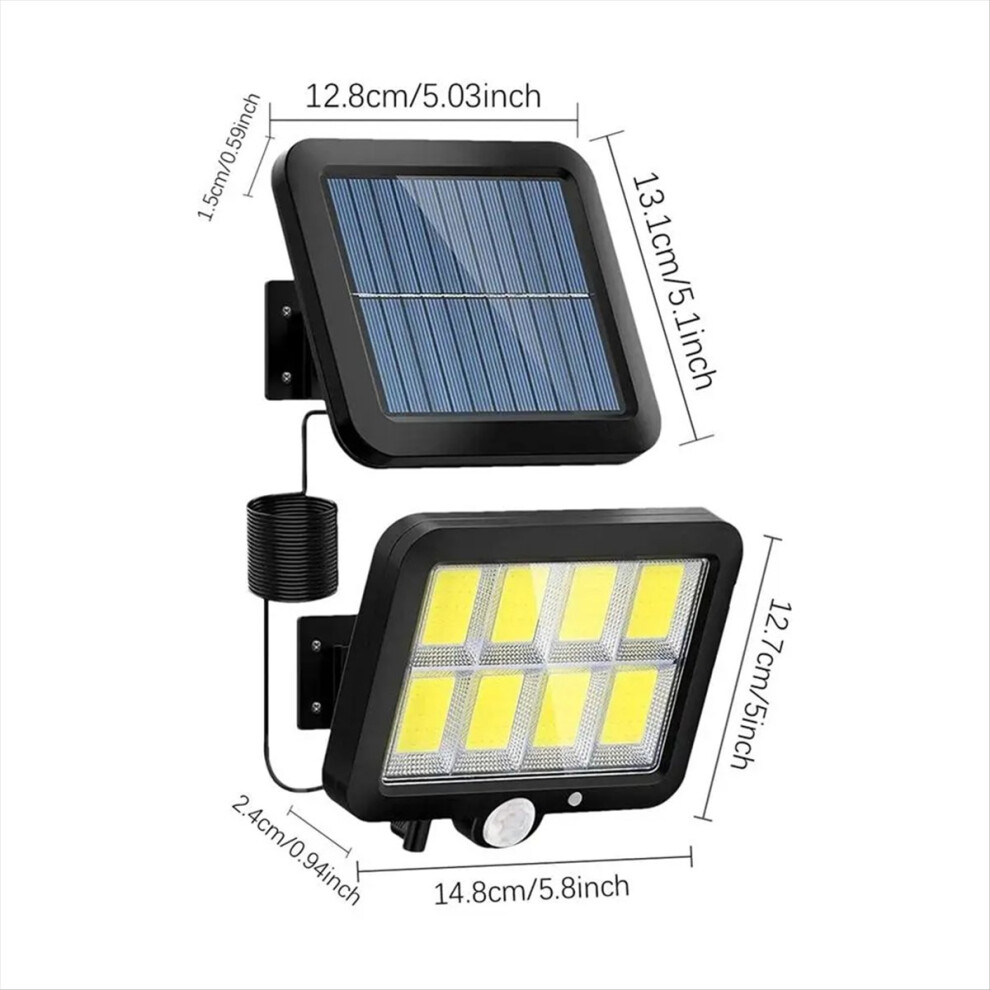 Led Solar Split Wall Lamp 3 Mode Waterproof Motion 4852660611449