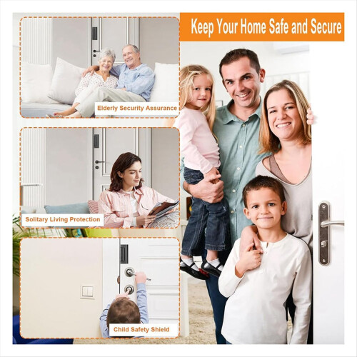 Home Security Door Reinforcement Lock, Front Locks 2
