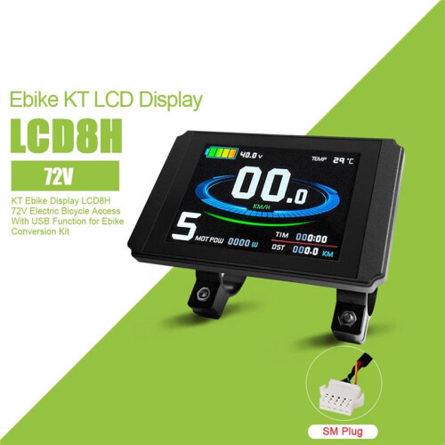 KT Electric Bike LCD Display 72V LCD8H SM Connecto 2
