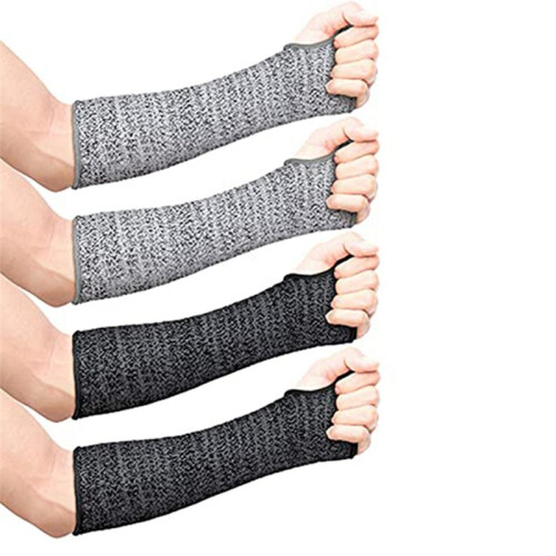 2 Pairs Cut Resistant Sleeves Protective Arm Safet 2