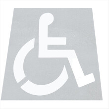 Handicap-Schablone-Wiederverwendbare Silikon-Parkplatz Fo