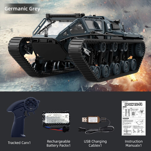 Full Scale Tracked Tank RC Car Model 360 Degree Ro 2