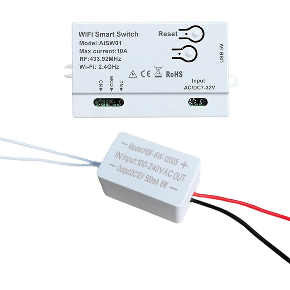 For Wifi Smart Switch Diy Timer 7-32V Remote+Conve 4852660628843