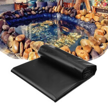 HDPE Pond Liner 0.2mm Black Waterproof 2x10m For Koi Ponds Waterfalls Gardens Durable Fish Pond Liner