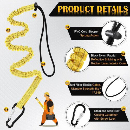 12 Pack Tool Lanyard mit Einzelnen Metall-Schnalle und 2