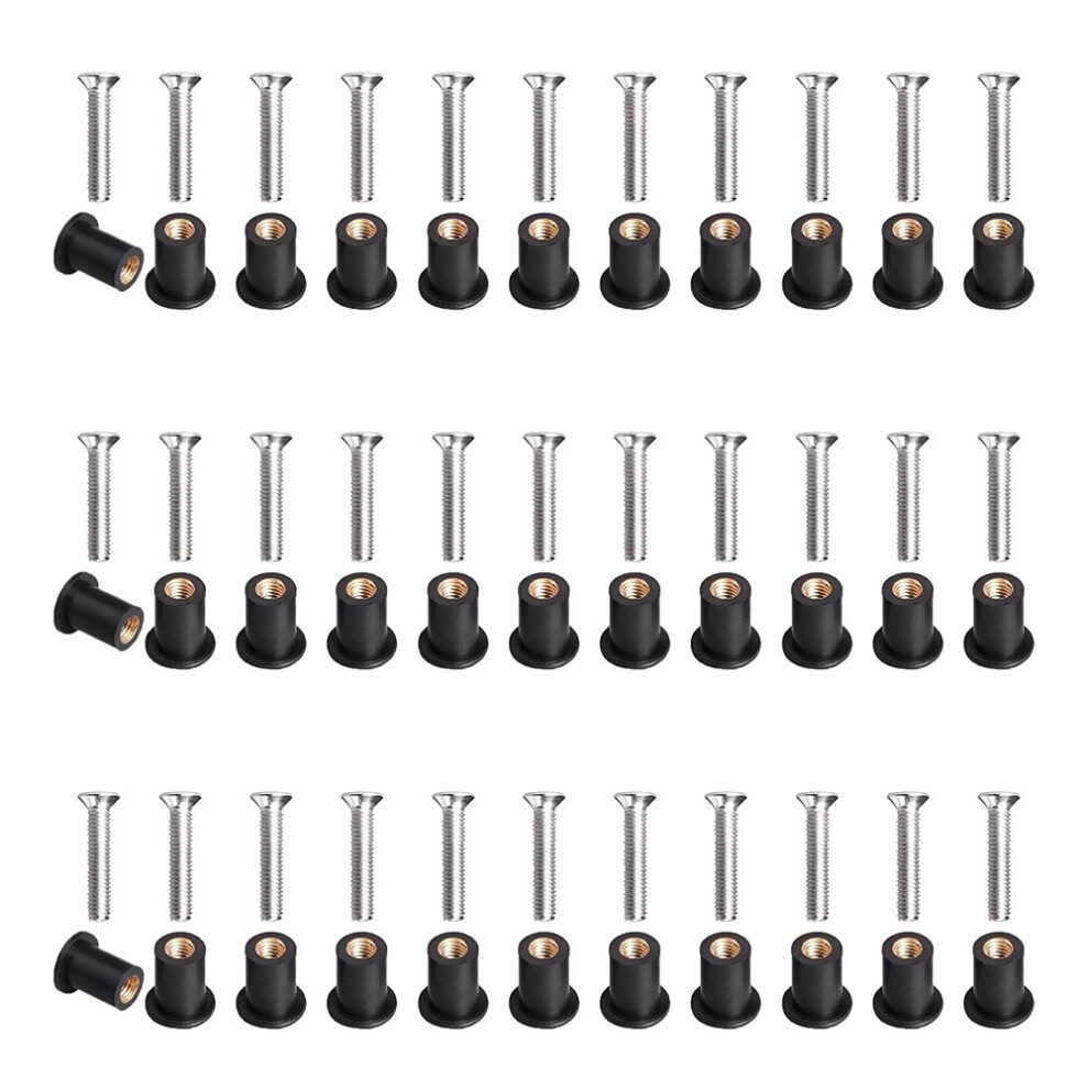 30 Pairs M5 Neoprene Well Nuts With Stainless Stee 4852660636374