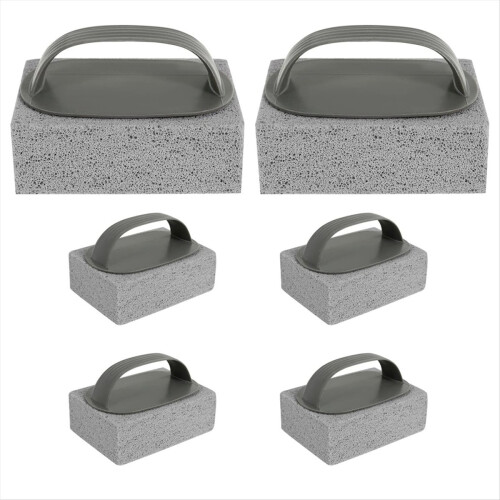 6-Pack Grill Cleaning Pumice Brushes with Cleaner