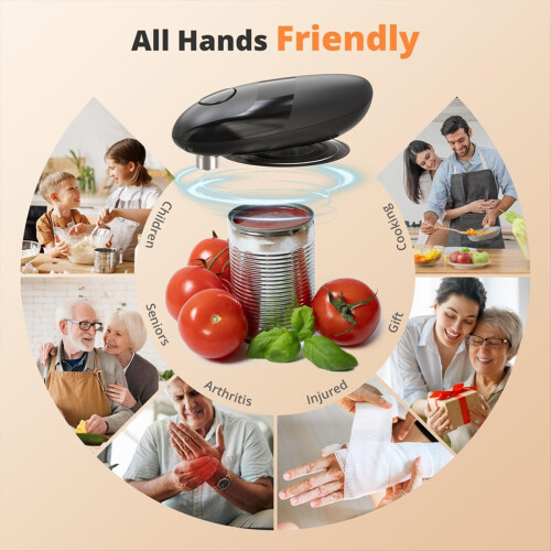 Electric Can Opener,Automatic Openers with Smooth 2