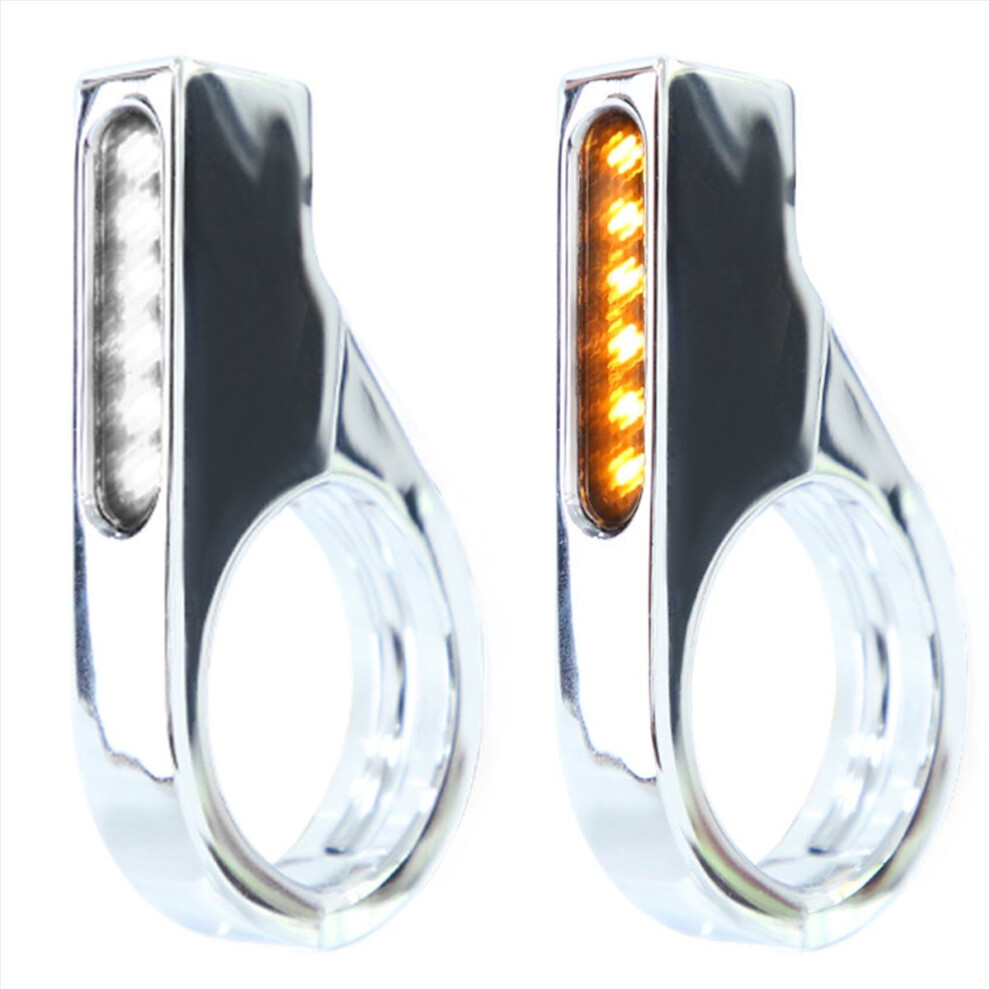 Front Fork Led Turn Signals Universal Sequential Amber 4852660654149