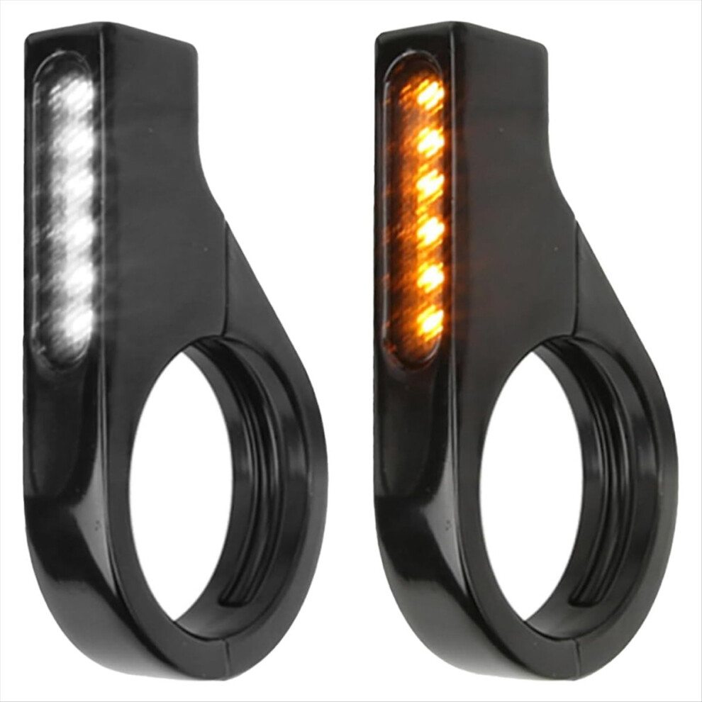 Front Fork Led Turn Signals Universal Sequential Amber 4852660654156