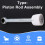 1314461801 Gabelstapler-Teile Piston Rod Assembly Conn 10