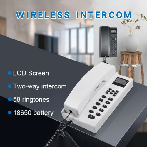 2.4Ghz Wireless Landline Phone Intercom for Home O 2